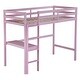 preview thumbnail 31 of 31, Twin High Loft Bed, Rubber Wood Loft Bed With Safety Guardrail, Built-In Desk, Ladder