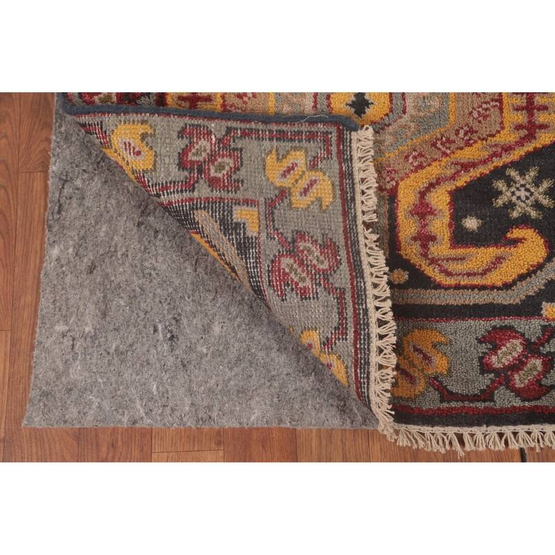 Kazak Runner Rug Hand-Knotted Wool Carpet - 2'6"x 9'8"