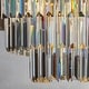 preview thumbnail 4 of 14, CraftHome 6-Lights Mid-Century Modern Antique Tier Round Fringe Crystal Chandelier