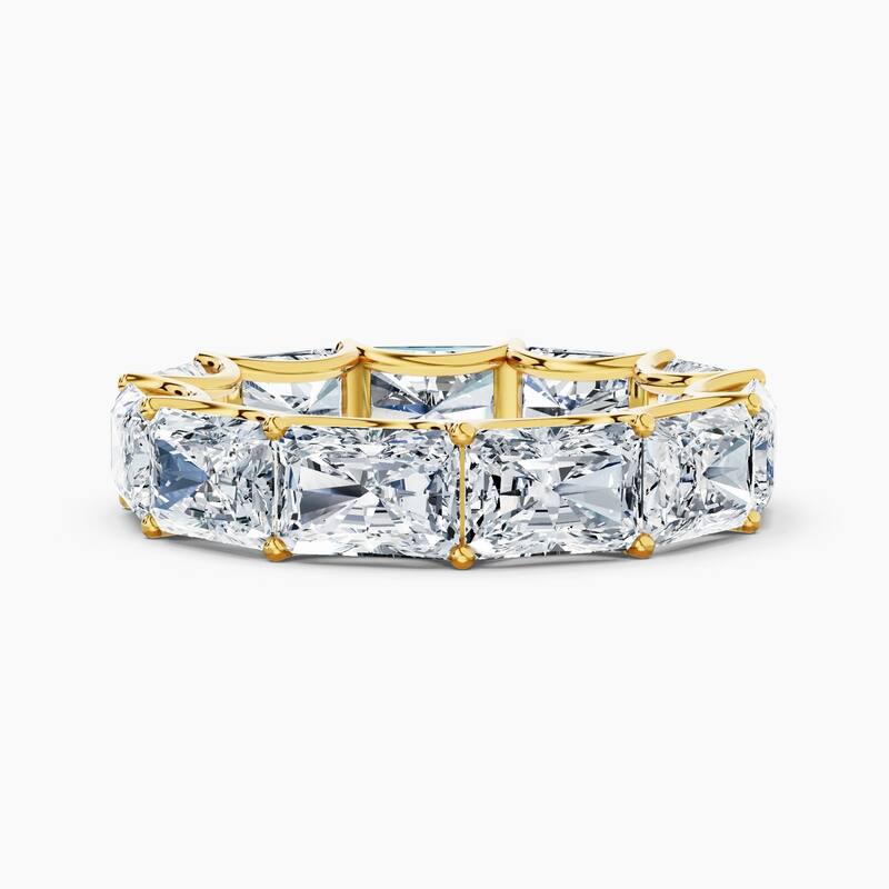 Auriya 14k Gold Radiant East-West Lab Grown Diamond Eternity Band 2.10 - 8.25 ct. tw. (F-G, VS) - 8.25 ct. wt. - 4 - Yellow