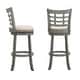 preview thumbnail 13 of 21, Rovinj Upholstered Back Swivel Bar Stool - Barstool
