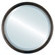 preview thumbnail 1 of 1, Hamilton Framed Round Mirror in Rubbed Bronze with Silver Lip - Antique Bronze