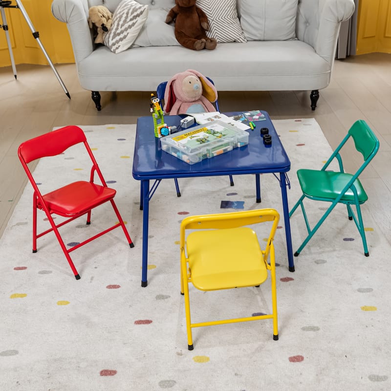 Kids Table with Chairs - Sturdy Toddler Activity Table for Playtime, Arts, Crafts, Reading, Daycare Playroom