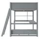 preview thumbnail 14 of 30, Full Size Loft Bed with Built-in L-Shaped Desk, LED Shelf Lighting, USB Charging Ports & Storage Bench, Drawers and Shelves
