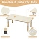 preview thumbnail 14 of 12, Kids Table and 4 Chair Set Height Adjustable Toddler Table Set