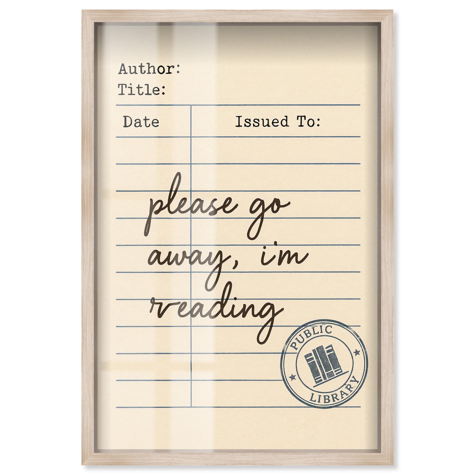 I'm Reading Go Art Print Posters Shadowbox Print by Art Remedy