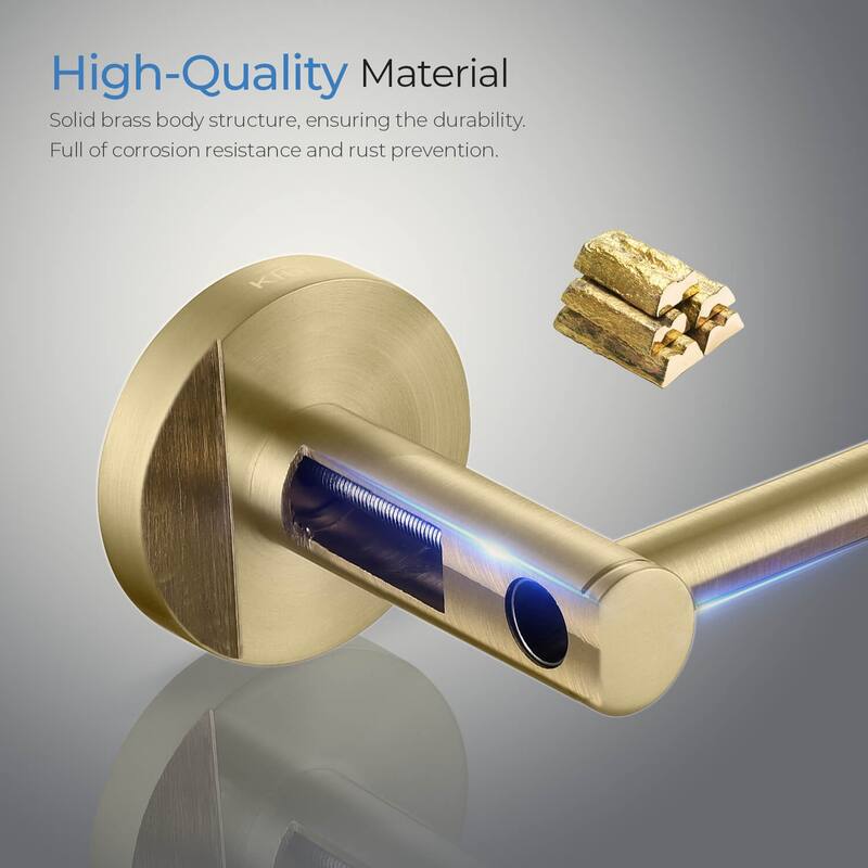 Circular 4-Piece Bathroom Hardware Set