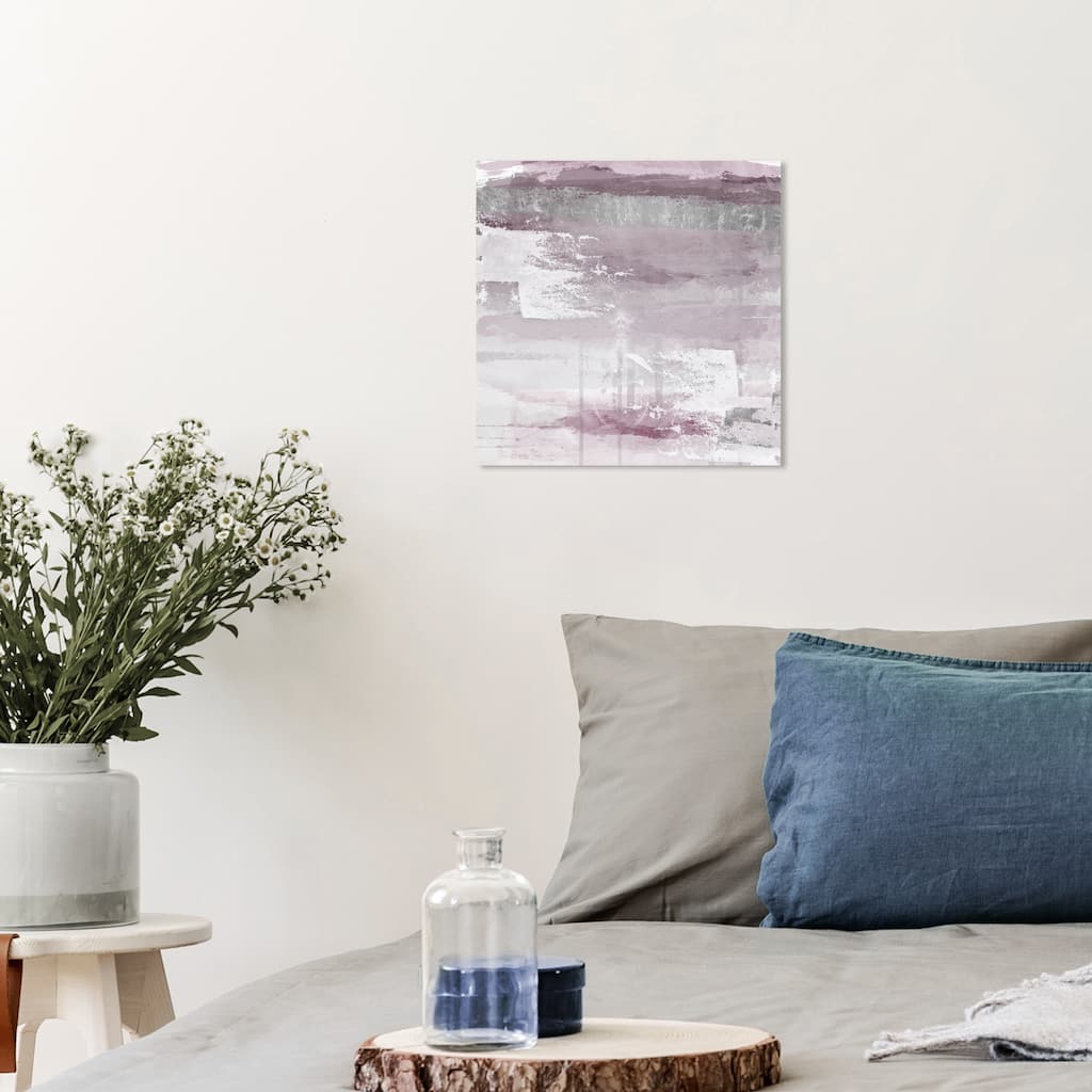 Wynwood Studio Prints Abstract Soft Elements Purple and Light Magenta Modern & Contemporary Wall Art Canvas Print