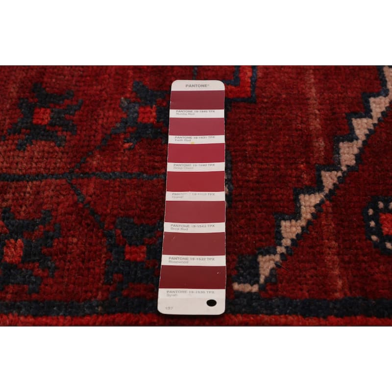 ECARPETGALLERY Hand-knotted Melis Vintage Red Wool Rug - 4'11 x 5'11