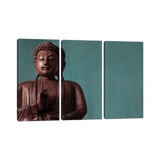 iCanvas "Buddha III" by Assaf Frank 3-Piece Canvas Wall Art Set - Bed ...