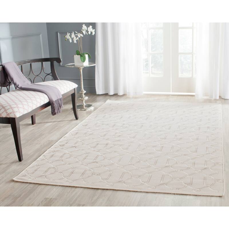 SAFAVIEH Handmade Flatweave Dhurries Nico Modern Wool Rug - 8' x 10' - Beige