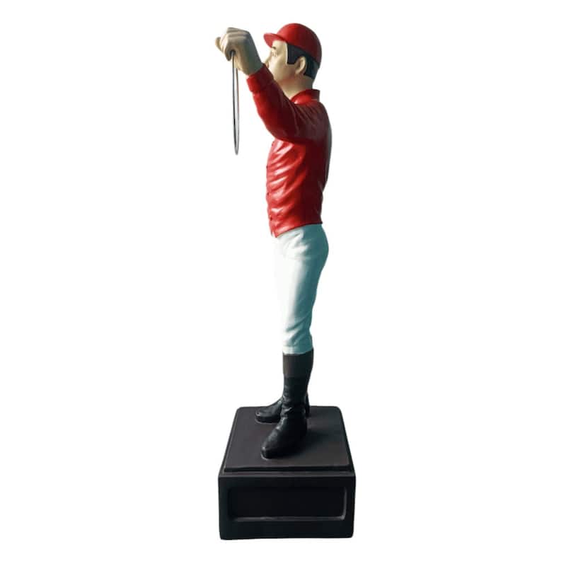 Classic Lawn Jockey Red Shirt Garden Statue