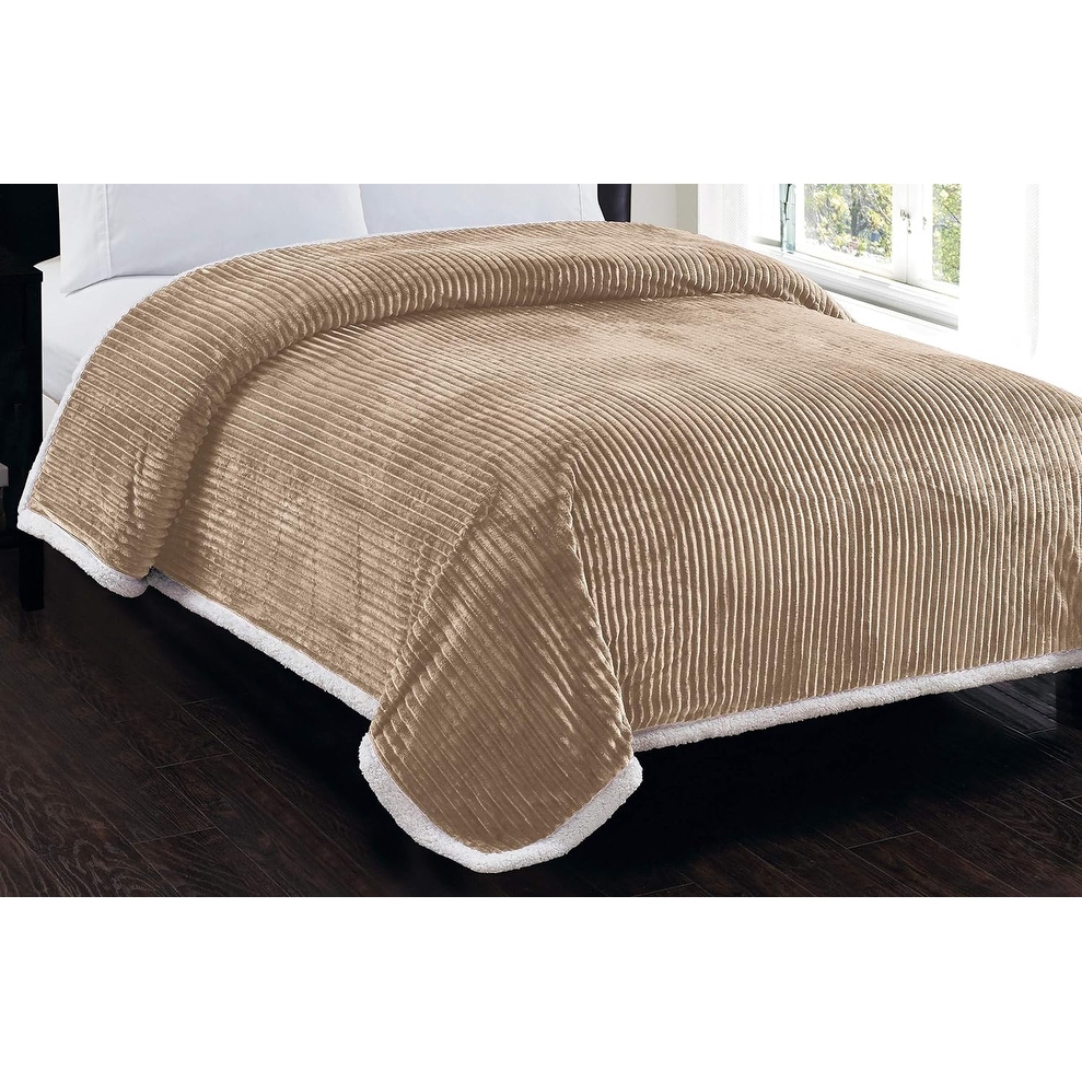 Bed bath and beyond sherpa blanket hotsell