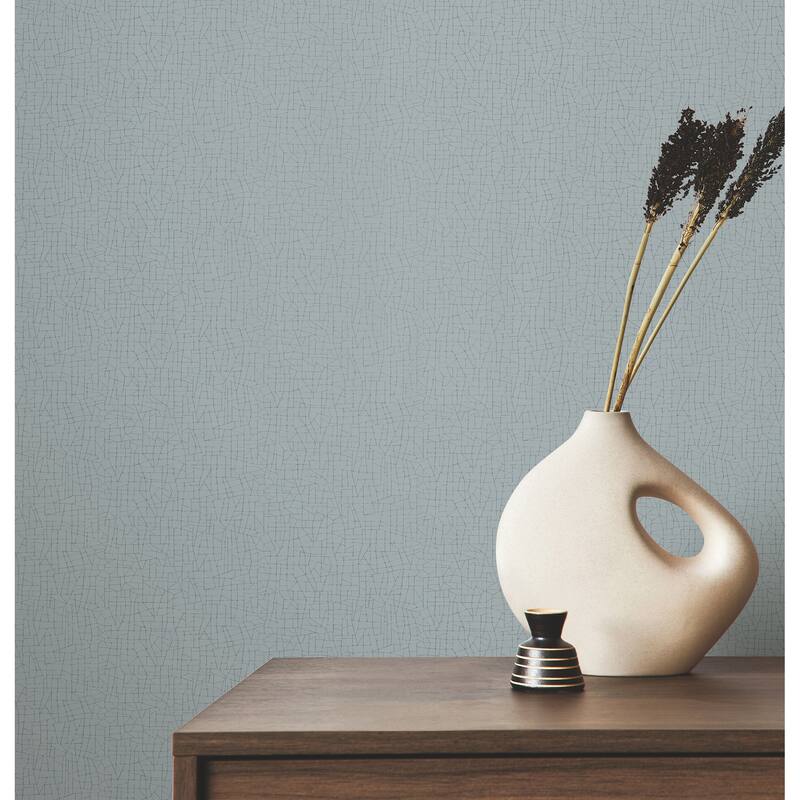 Warner Cary Light Blue Petite Maze Wallpaper