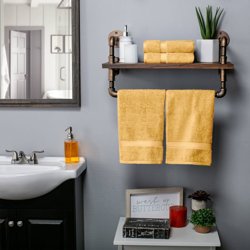 Superior Egyptian Cotton Pile Heavyweight Hand Towel Set of 4