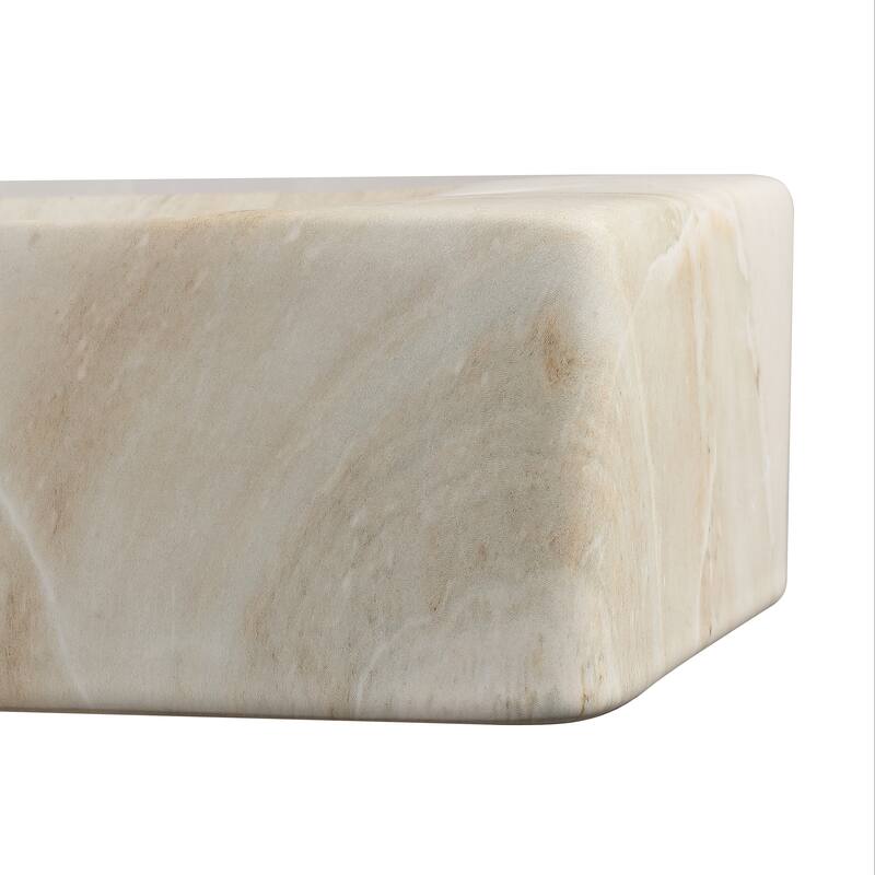 Felix Modern Wall Mounted Rectangular Ceramic Mini Sink, By JONATHAN Y