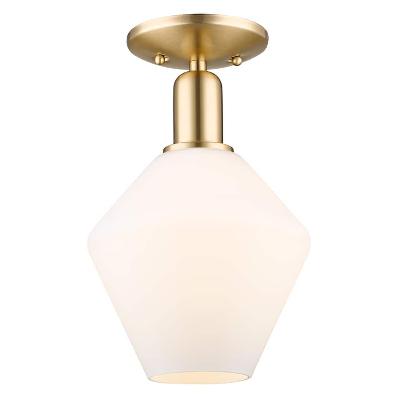 Innovations Lighting Endless Possibilities Arcadia - Cindyrella - 1 Light 8" Semi-Flush Mount - Champagne Bronze