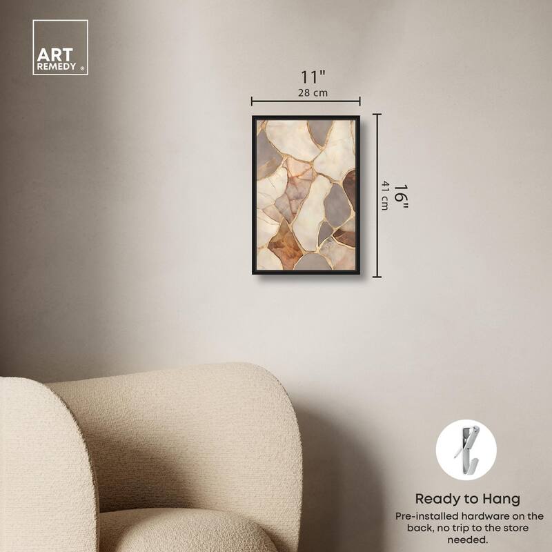 Textured Earthy Tones III Canvas by Art Remedy