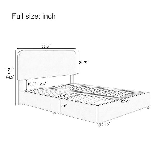 Upholstered Queen Hydraulic Storage Bed with RGB LED Light - Elegant Green Velvet Design
