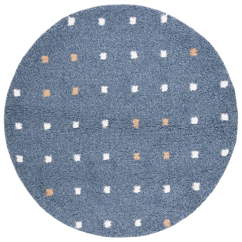 SAFAVIEH, Calico Shag Ruhama Polka Dot 1.6-inch Thick Rug