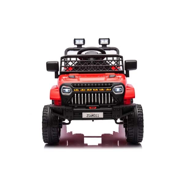 slide 2 of 30, Electric Ride-On Car for Kids with Remote, 12V Battery, Music, and LED Lights, Safe & Fun for Ages 1-5 Red