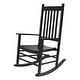 preview thumbnail 34 of 65, Porch & Den Steeplechase Genuine Hardwood Rocking Chair Black