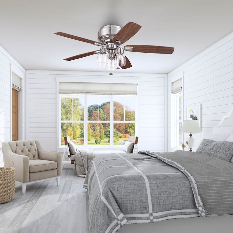 52" Prominence Home Magonia Indoor Traditional Farmhouse Ceiling Fan with Pull Chains, Dry-Rated
