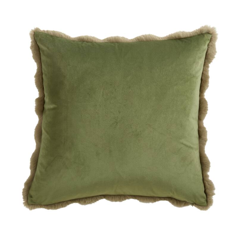 Plush Faux Fur Throw Pillow - Ultra-Soft Textured Accent for Sofa, Bed & Cozy Layered Styling