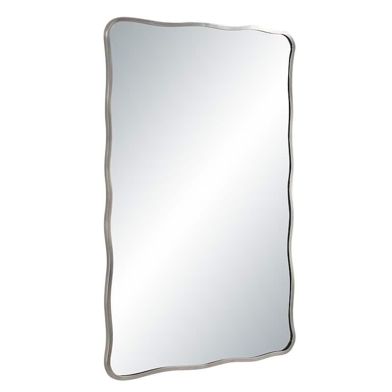 Renwil Balsa 36" H x 24" W Wall Mirror, Silver