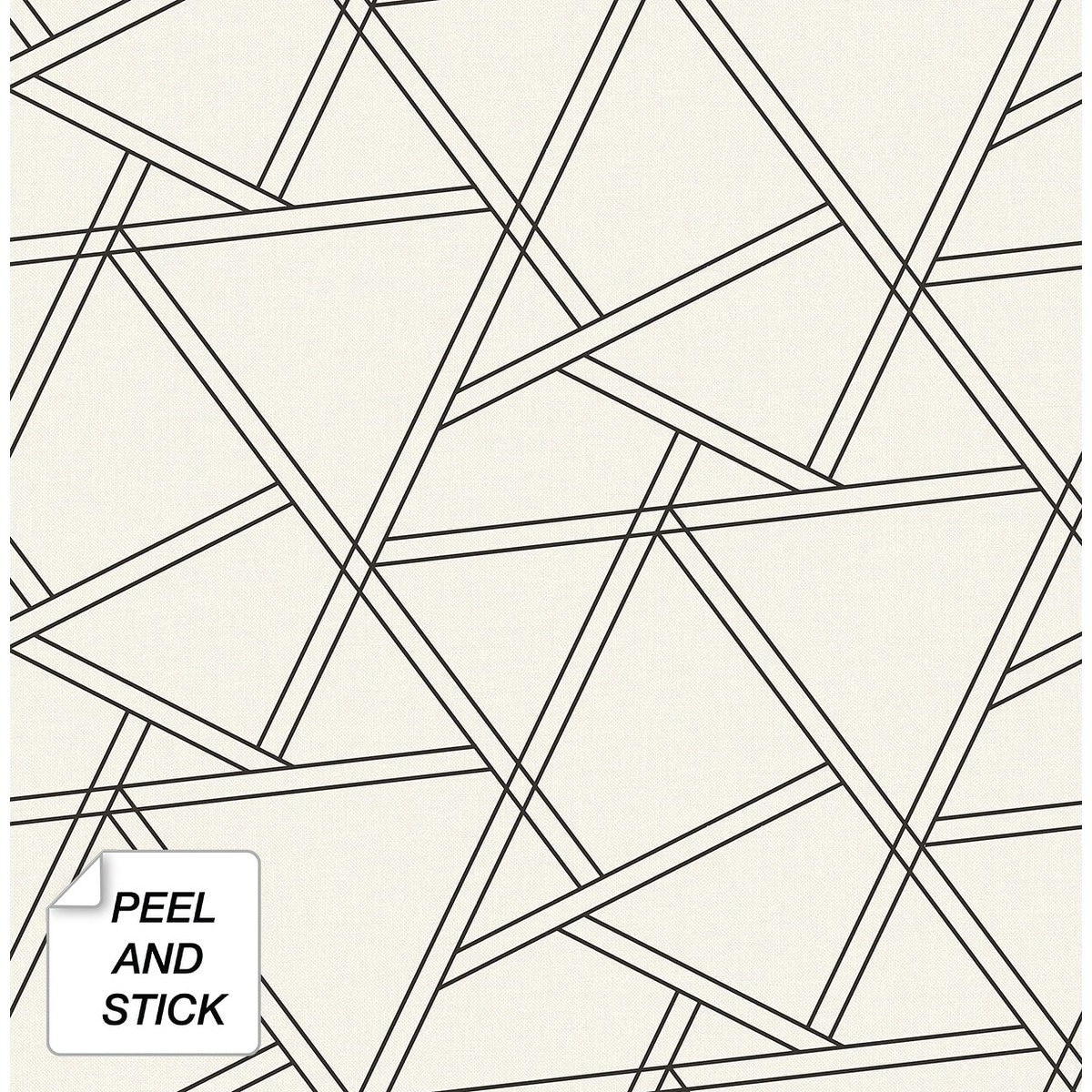 NextWall Railroad Geometric Peel and Stick Removable Wallpaper - 20.5 in. W x 18 ft. L