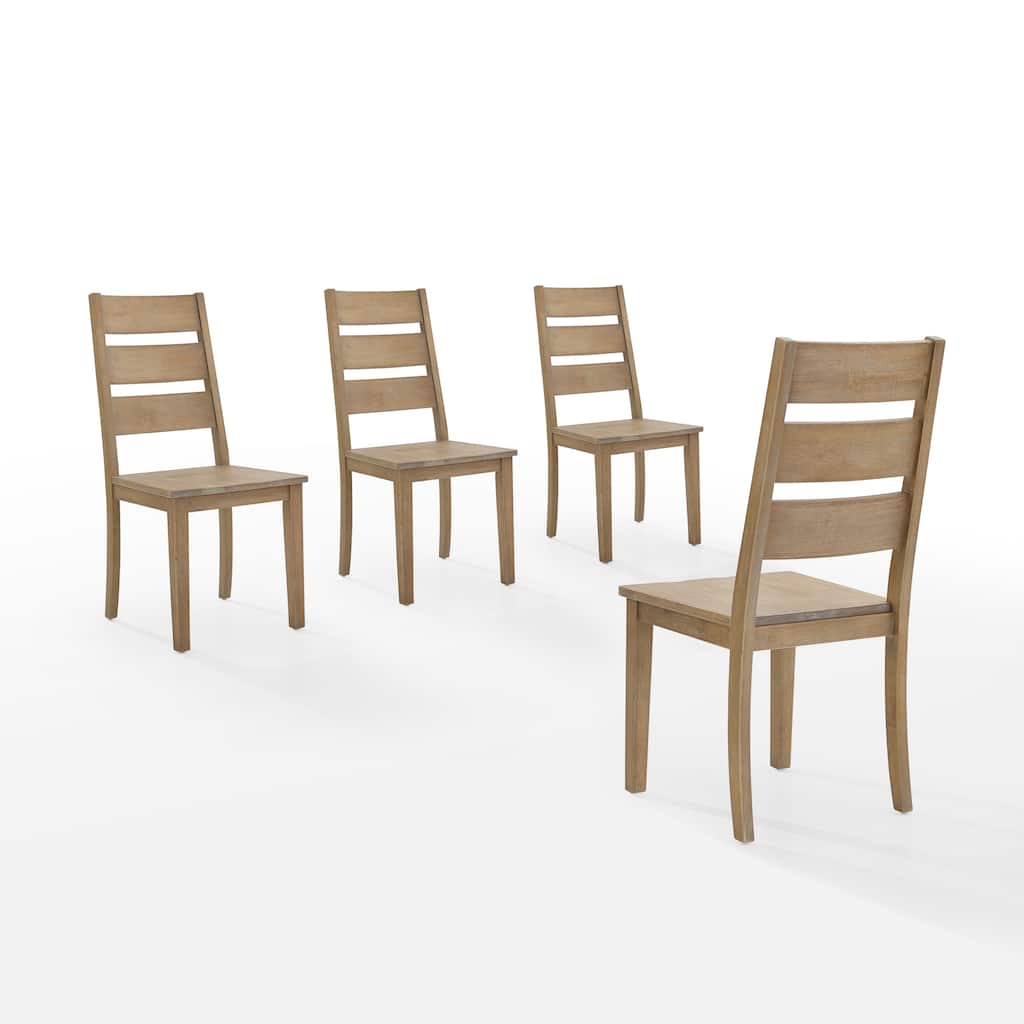 Crosley Joanna 4-Piece Ladder Back Dining Chair Set- 4 Chairs