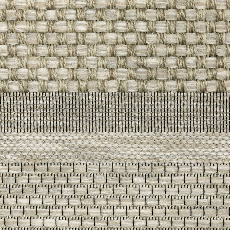Vista Home Tangelo Bordered Tan/Black Ultimate Performance Area Rug