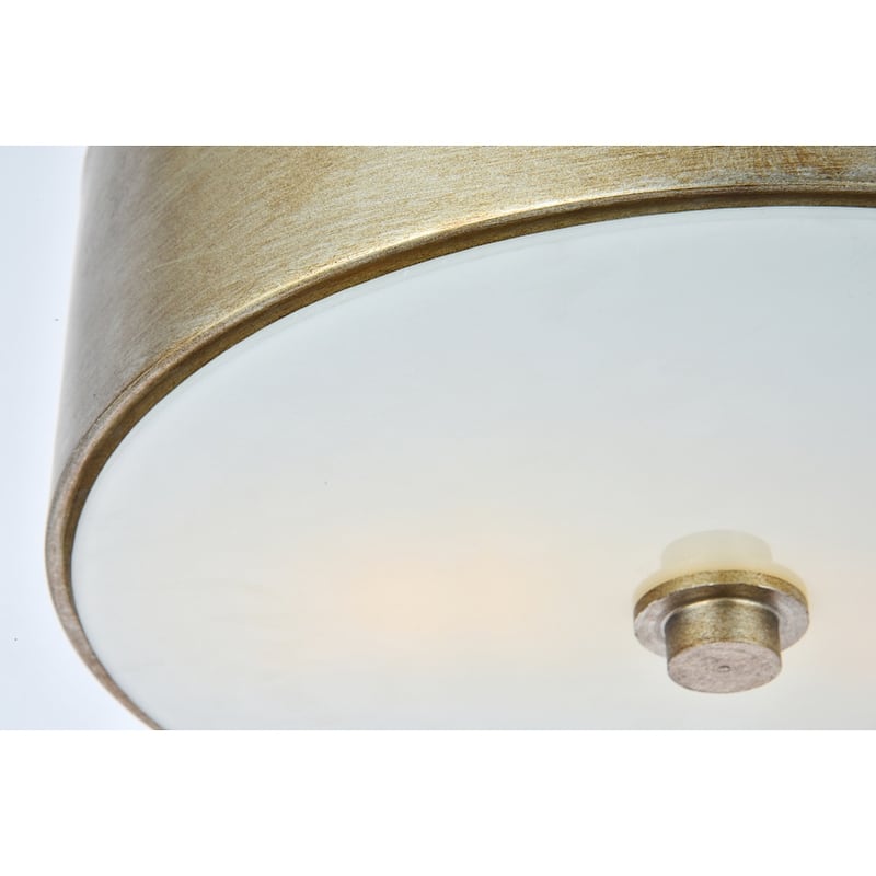 Ivy Court 2-light 12-inch Flush Mount Ceiling Light with White Shade