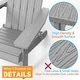 preview thumbnail 19 of 50, WINSOON All Weather HIPS Outdoor Folding Adirondack Chairs Outdoor Chairs Set of 4