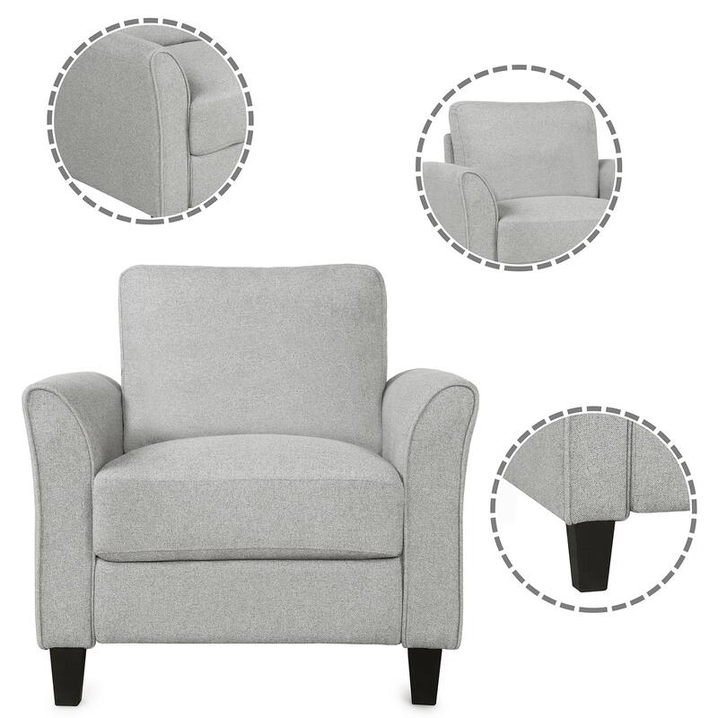 31.1" Upholstered Arm Chair