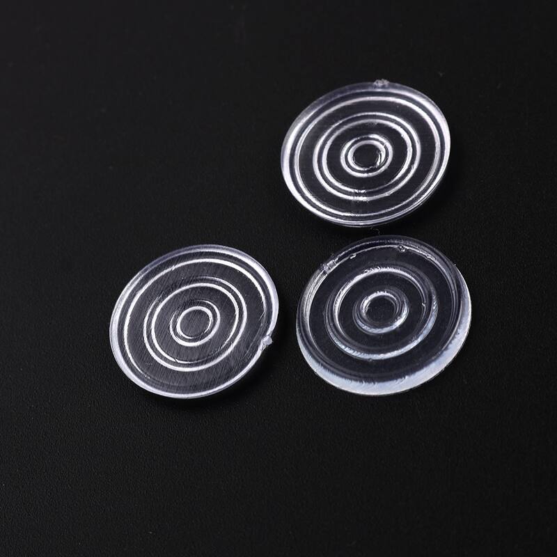 18mm Dia Round Clear Plastic Non-slip Glass Table Dash Mat Pad Cushion 20Pcs