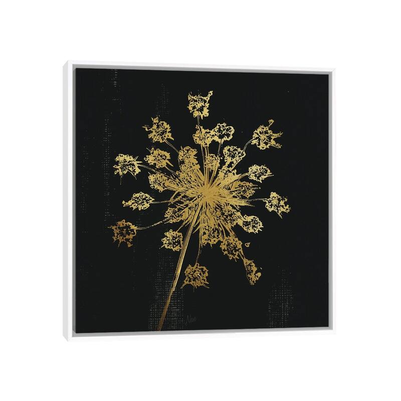 iCanvas "Lacy Gold I" by Nan Framed - White - 26x26