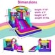 preview thumbnail 2 of 2, Trolls Band Together Inflatable Bouncy Castle with Slide, Outdoor Waterslide Bounce House with Ball Pit for Kids Ages 3-8