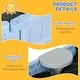 preview thumbnail 6 of 7, Outsunny Kids Outdoor Sandbox with Cover Garden Bed, Easy Assembly Children's Oval Sandbox for Backyard