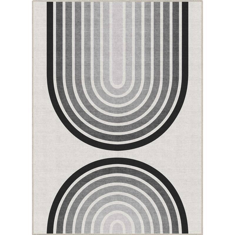 Well Woven Apollo Duo Arch Mid-Century Modern Flat-Weave Area Rug