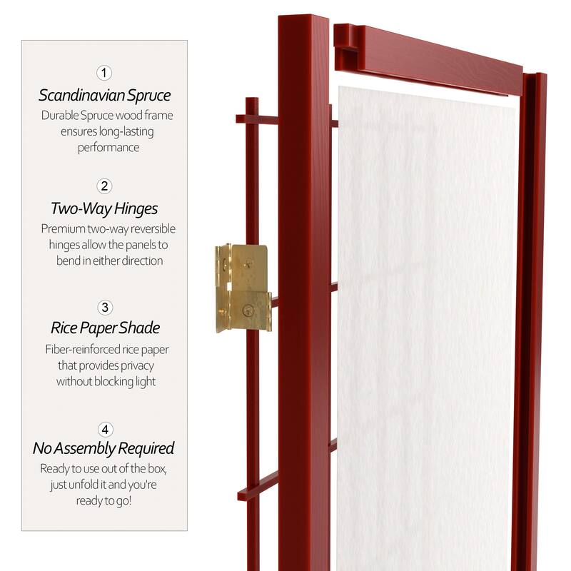 Wood and Rice Paper Windowpane Shoji Screen (China)