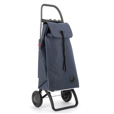 Rolser I-Max Tweed 2 Wheel Foldable Shopping Trolley - 16.14 in. W x 41.14 in. H x 12.6 in. D