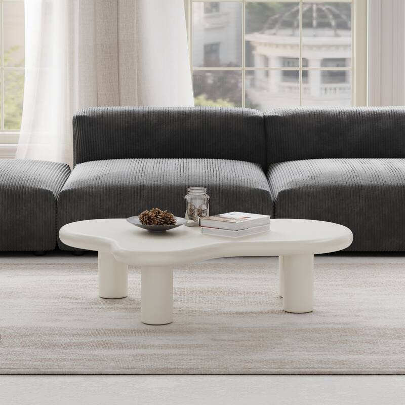 Exquisite Cloud-Shaped Modern Creative Coffee Table with Four Leg