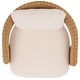 preview thumbnail 5 of 9, SAFAVIEH Couture Leanna Rattan Swivel Chair - 31"W x 30"D x 29"H
