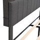 preview thumbnail 18 of 16, Queen Size Linen Platform Bed with Storage Headboard and USB Port