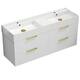 Option Glossy White / Matte Gold