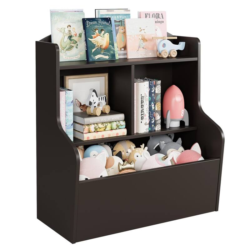3-Tier Toy Storage Cabinet and Bookcase