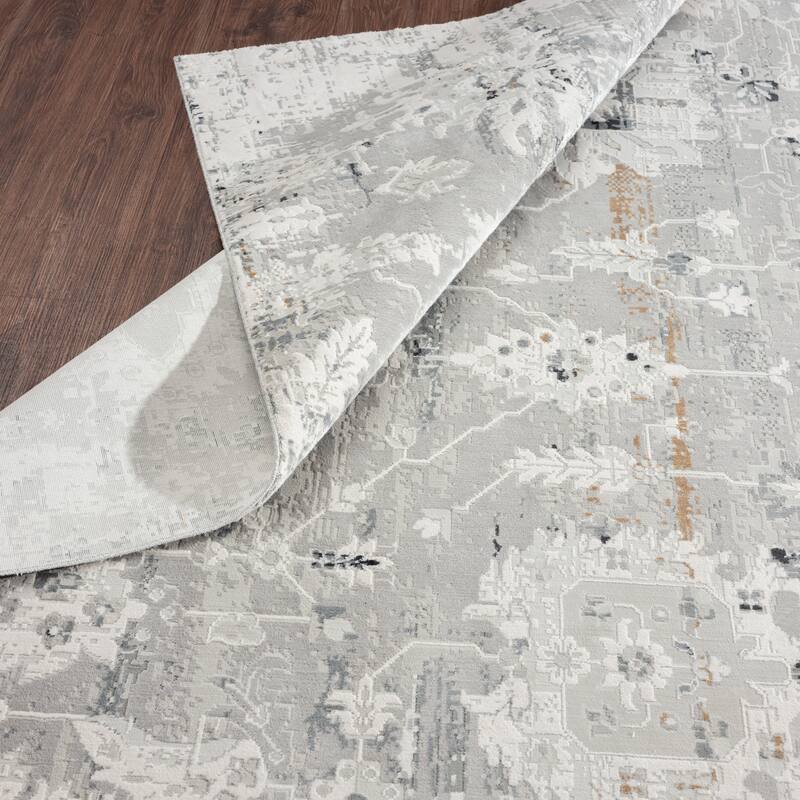 Borderless Transitional Abstract Area Rug