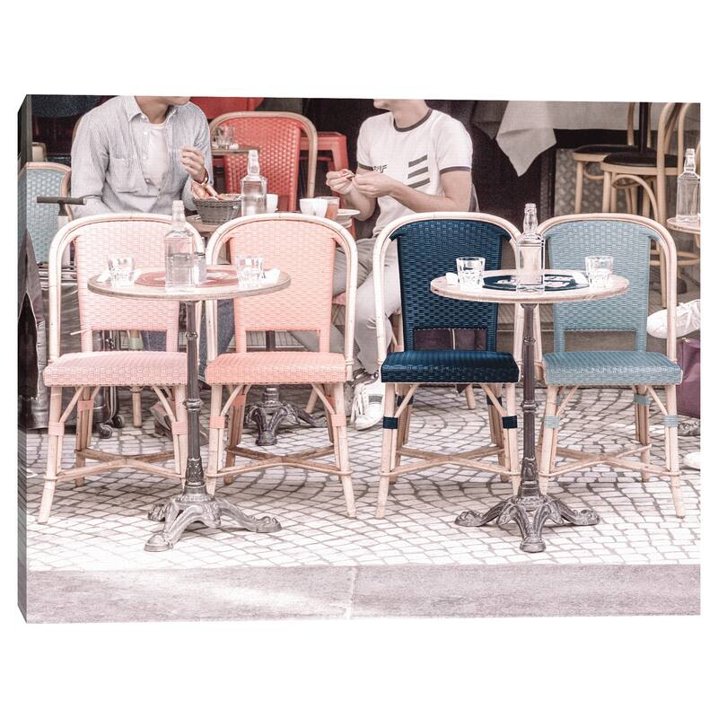 Colorful Café by Heather Loriece Canvas Art Print