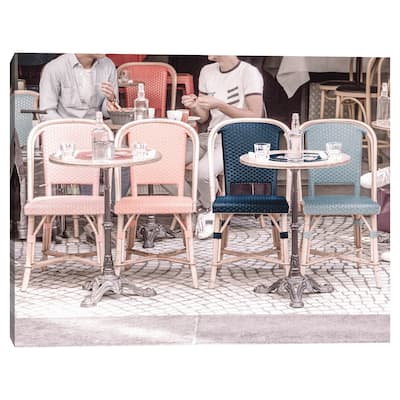 Colorful Café by Heather Loriece Canvas Art Print